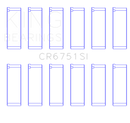 King Engine Bearings 97-07 Ford 2.5L/2.9L/3.0L (Size STD) Rod Bearing Set