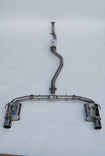 Invidia 2022+ Honda Civic Si (1.5T) 70mm Q300 Cat Back Exhaust - Rolled SS Tips