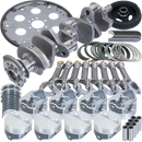 Eagle Chevy 350 2Pc 3.480in Crank 5.700in I-Beam Rods Cast -7cc 4.030in Pistons Balanced Assembly