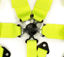 NRG SFI 16.1 5Pt 3 Inch Seat Belt Harness with Pads / Cam Lock - Neon Green