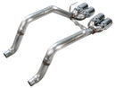AWE Tuning 05-07 C6 Chevrolet Corvette 6.0L Track Edition Axleback Exhaust w/ Chrome Silver Tips