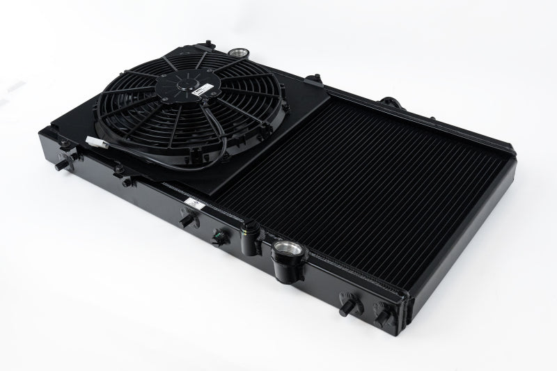 CSF 92-00 Honda Civic w/K-Swap V3 Radiator - Black Finish Fan not included