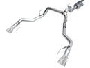 AWE Tuning 2021+ Ford F150 Tremor w/ Bumper Cutouts 0FG Non-Resonated Catback w/ Chrome Silver Tips