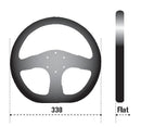 Sparco Strwhl L360 Ring Suede Black
