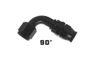 Aeromotive PTFE Hose End - AN-06 - 90 Deg - Black Anodized