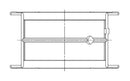 ACL Chevy 262/267/302/305/307/327/350 Race Series Standard Size Main Bearing Set