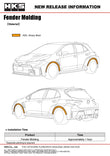 HKS GR COROLLA GZEA14H Fender Molding