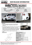 HKS 89-94 Nissan Skyline GT-R E-BNR32 RB26DETT URBAN MATTE Edition Super Turbo Muffler