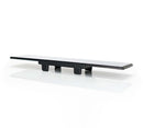 NRG 270mm Wide Panorama Clip-on Rearview Mirror - Flat w/ White Tint