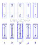 King Engine Bearings Ford Fiesta 1.25i (ZETEC) Crankshaft Main Bearing Set