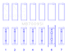 King Engine Bearings 89-15 Dodge Cummins Diesel 5.9L 6.7L Inline 6 Main Bearing Set - Size STD
