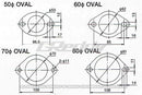GReddy 70mm Exhaust Oval Gasket