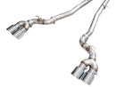 AWE BMW G90/G99 M5 Track Edition Catback Exhaust - Chrome Silver Tips
