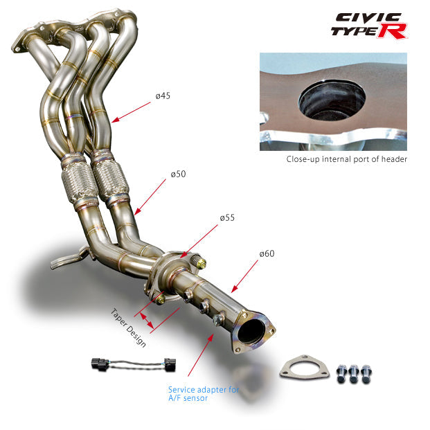 Toda Racing K20A (FD2) Exhaust Manifold (4-2-1 SUS)