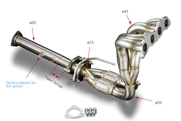 Toda Racing K24A(RB1) Absolute/200HP Spec Exhaust Manifold (4-2-1 SUS)