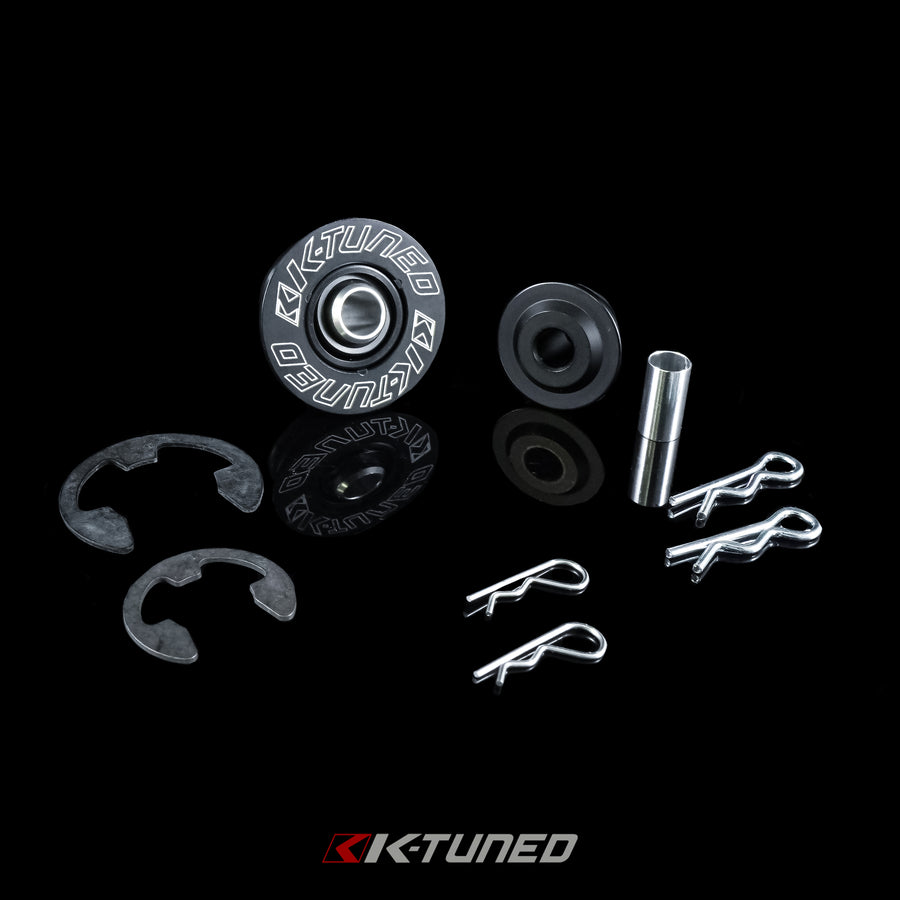 K-Tuned Black Billet Spherical Shifter Cable Bushings for K swap K20 K24 Civic SI RSX TSX