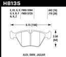 Hawk 1989-1995 BMW 525i HPS 5.0 Front Brake Pads