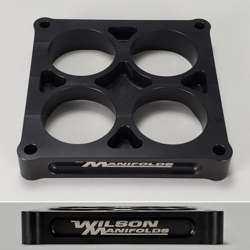Wilson Manifolds Carburetor Spacer 4500 / 1.00" Tapered Lightweight (2.250" Bore)