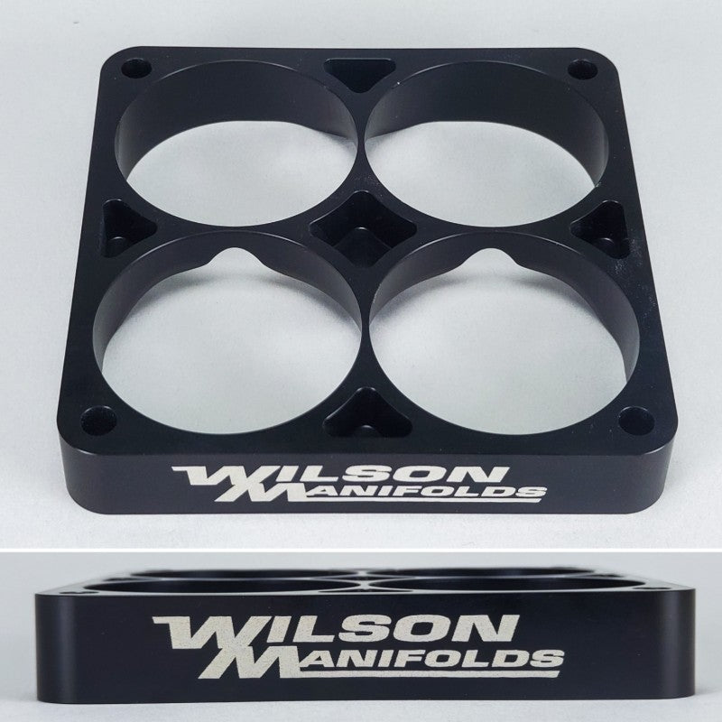 Wilson Manifolds Carburetor Spacer 4500 / 1.00" Tapered Lightweight (2.825" Bore)