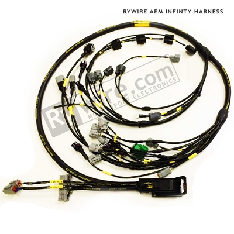 Rywire Honda K-Series AEM Infinity MS Eng Harn w/K20 Coils/02-04 Speed Sensor/EV14 Inj (Adapter Req) [K-INFINITY-HARNESS]