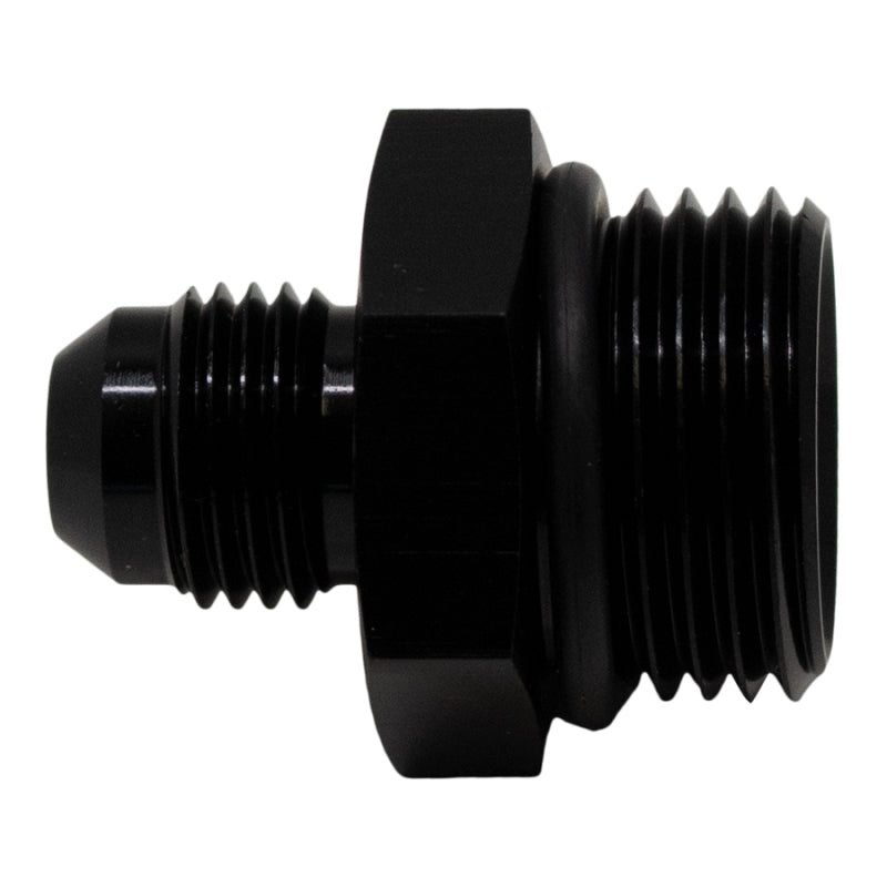 DeatschWerks 10AN ORB Male to 6AN Male Flare Adapter (Incl O-Ring) - Anodized Matte Black