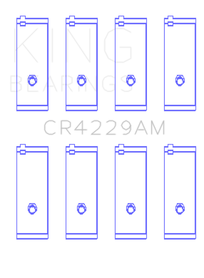 King Toyota 1E/2E (1.3L) (Size STD) Performance Rod Bearing Set