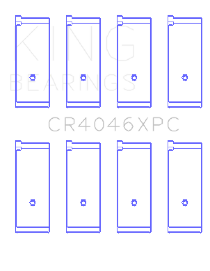 King Honda B20B4 / B20Z2 / D16 Series / ZC 16V (Size STD) pMaxKote Performance Rod Bearing Set