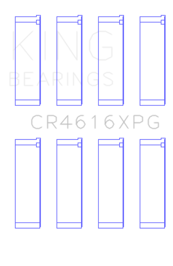 King Subaru FA20 (Suites 52mm Journal Size) Size .25 Oversized Tri-Metal Perf Rod Bearing Set