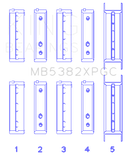 King Subaru EJ20/EJ22/EJ25 Including Turbo (Size .026) pMaxKote Performance Main Bearing Set