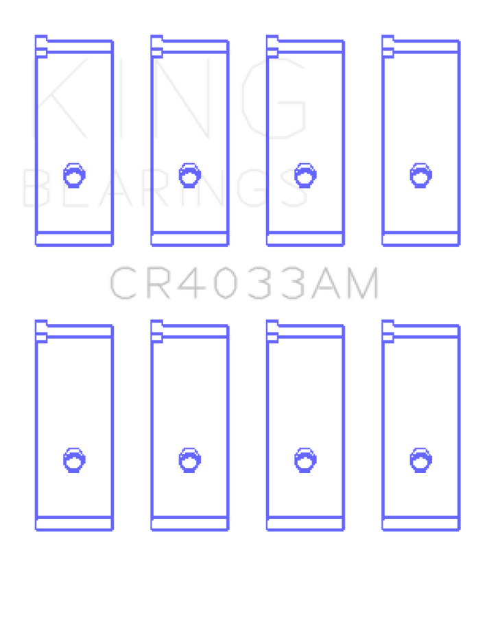 King Acura SOHC 16 Valve / Honda SOHC 16 Valve/DOHC 16 Valve (Size STD) Rod Bearing Set
