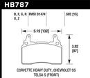 Hawk 15-17 Chevy Corvette Z06 Performance Ceramic Street Front Brake Pads