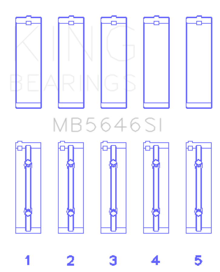 King Toyota 1AZFE/2AZFE Main Bearing Set