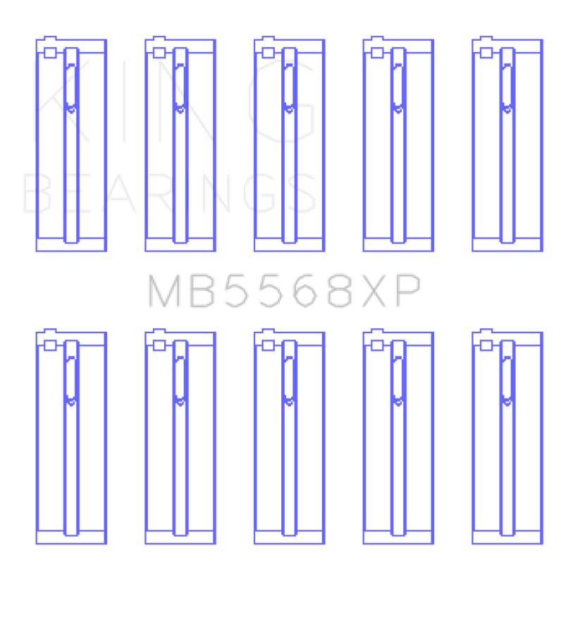 King Acura D16A1 / 97-01 Honda H22A4 / 98+ F23A (Size STD) Performance Main Bearing Set