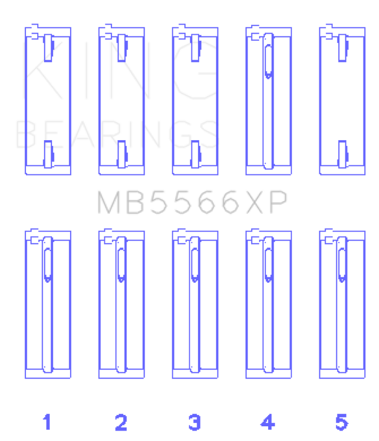 King Audi A4 1.8L AEB (Size +.25 Oversized) Performance Main Bearing Set