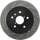 StopTech 16-17 Subaru WRX (w/Eyesight Technology) Sport Slotted & Drilled Rear Right Rotor