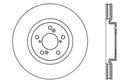 StopTech 07-08 Acura MDX SportStop Slotted & Drilled Right Front Rotor