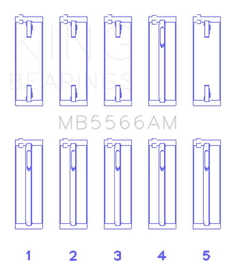 King Audi A4 1.8L AEB (Size STD) Main Bearing Set