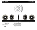 StopTech 1/02-05 Infiniti G35 (alloy disc) / 6/02-05 Nissan 350Z Slotted & Drilled Left Front Rotor