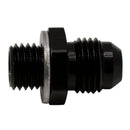 DeatschWerks 6AN Male Flare to M12 X 1.5 Male Metric Adapter (Incl Washer) - Anodized Matte Black