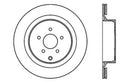 StopTech 09 Infiniti FX50 SportStop Slotted & Drilled Rear Left Rotor