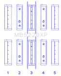 King Subaru WRX/STi EJ20 EJ22 EJ25 Flange #3 Position (Size 0.25) Performance Main Bearing Set