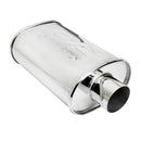 DC Sports Exhaust DC Sports Universal Oval Muffler 2.5" Inlet 3" Outlet