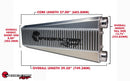 SpeedFactory HP Vertical Flow Intercooler (K-Series, 1000HP) Same Side Inlet / Outlet [SF-06-098]
