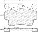 StopTech Performance 09-10 Porsche Boxster / 08-10 Boxster S/Cayman / 05-08 911 Front Brake Pads