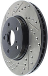 StopTech 02 Lexus ES 250/300/330/350 / 05-07 Toyota Avalon Slotted & Drilled Right Front Rotor