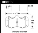 Hawk 2014 McClaren MP4-12C (Spider) DTC-60 Rear Race Brake Pads