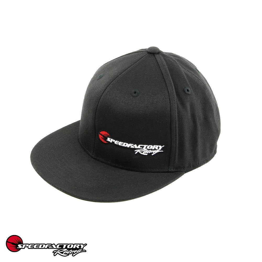 SpeedFactory Racing Logo Flex Fit Hat - Curved or Flat Bill ...