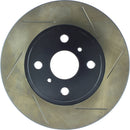 StopTech Power Slot 6/86-12/89 Toyota MR2 / 8/89-91 Corolla GTS Front Left SportStop Slotted Roto