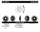 StopTech 1/02-05 Infiniti G35 (alloy disc) / 6/02-05 Nissan 350Z Slotted & Drilled Left Front Rotor