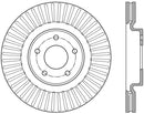 StopTech 13-15 Nissan Pathfinder Slotted Front Left Rotor